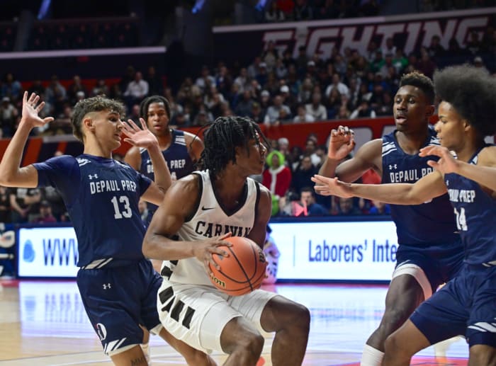 DePaul Prep Mount Carmel Illinois boys basketball March 9 2024 Tim Vizer 26785